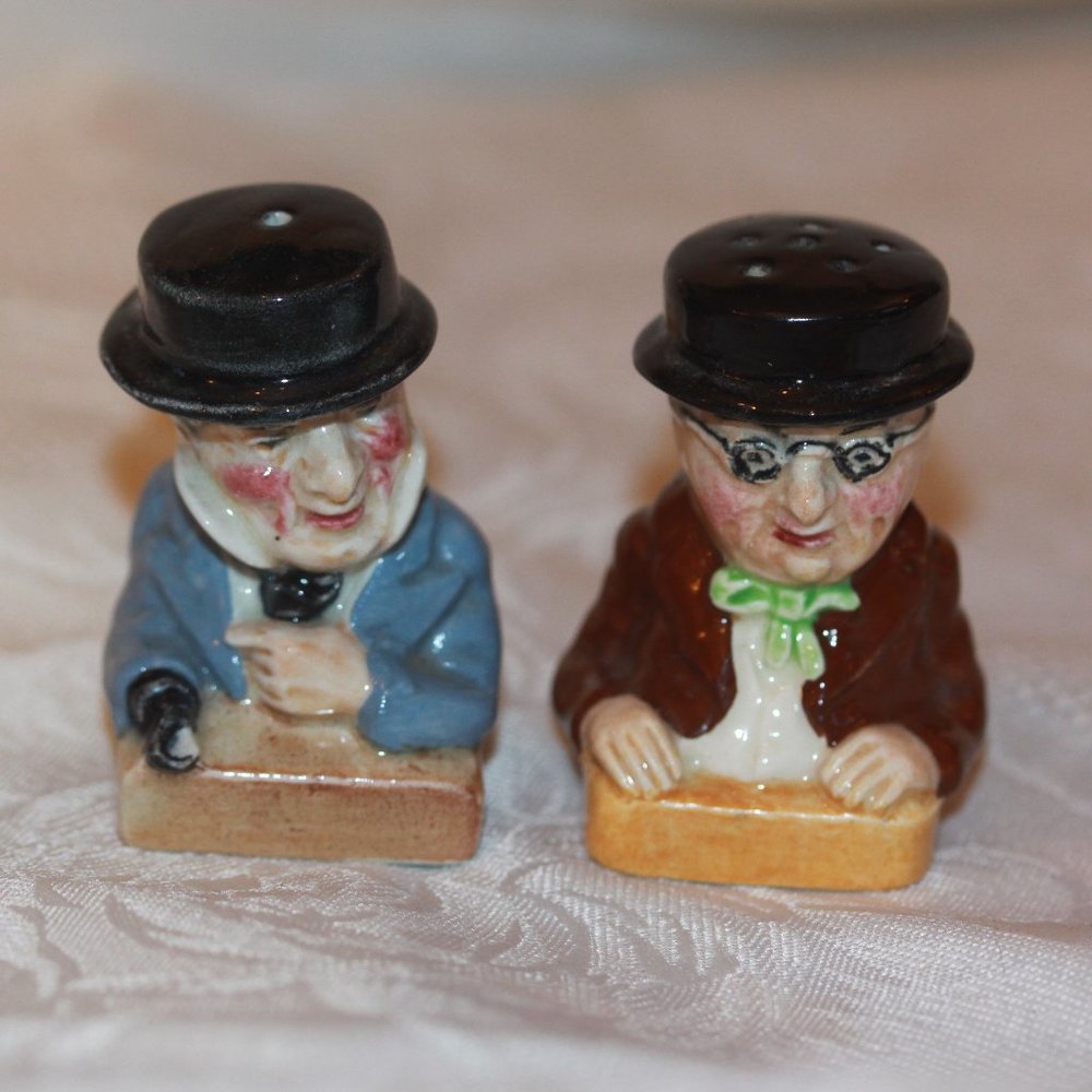 Dickens Pickwick & Captain Cutter Salt & Pepper